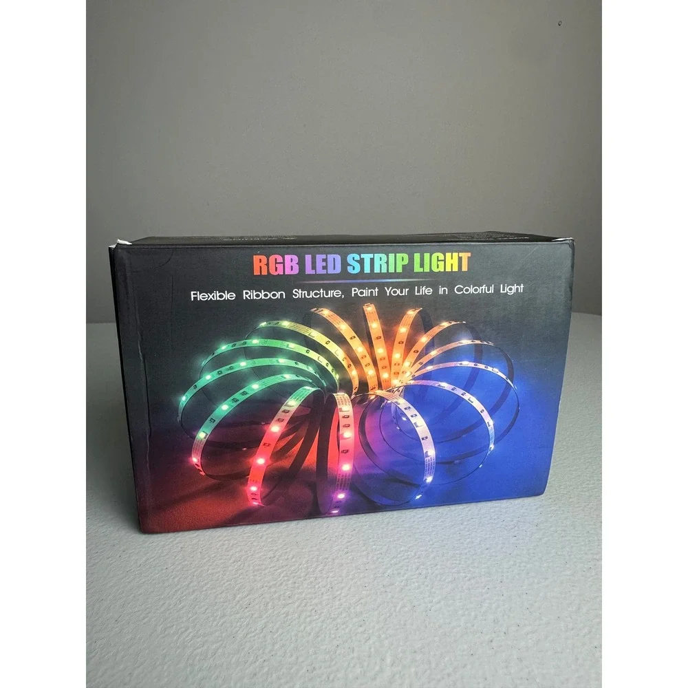 RGB LED Strip Light‎ 5050 Flexible Color Changing Ribbon Kit with Remote 24W